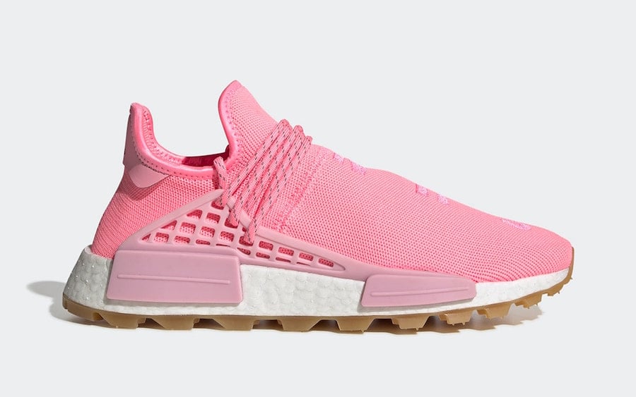 Pharrell adidas NMD Hu Pink Gum EG7740 Release Date