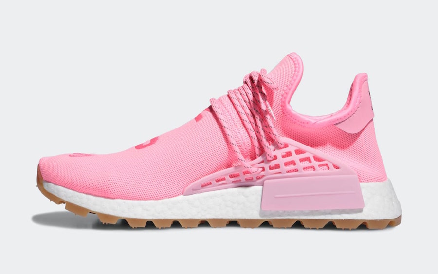 Pharrell adidas NMD Hu Trail Sun Calm Pink Gum EG7740 Release Date Info