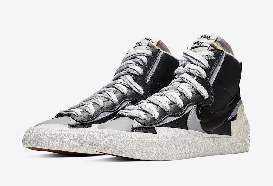 nike blazer sacai wolf grey