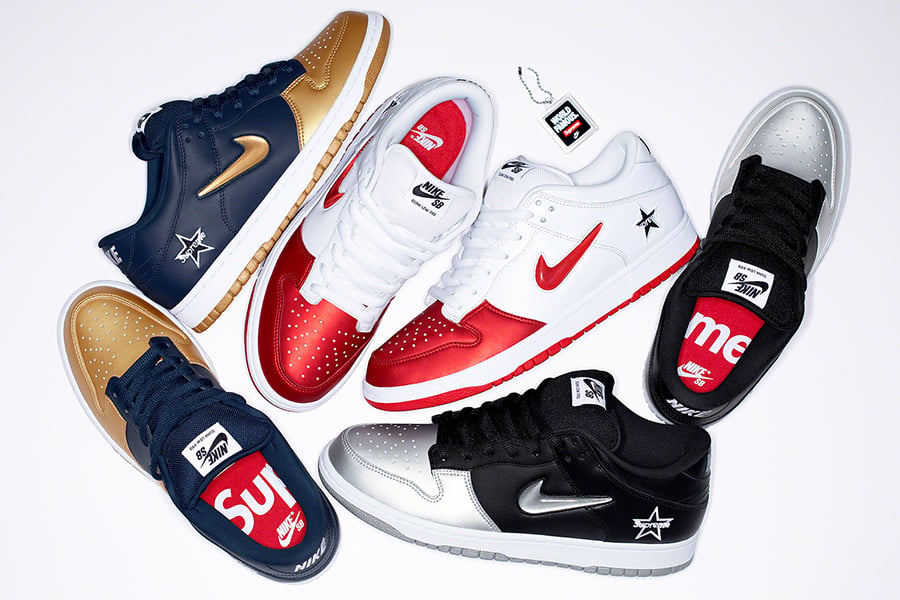 Supreme x Nike SB Dunk Low Collection Releasing on SNKRS
