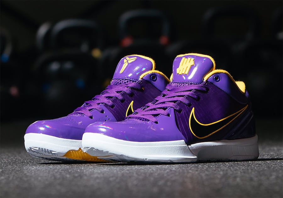 Detailed Look at the Undefeated x Nike Kobe 4 Protro ‘Lakers’
