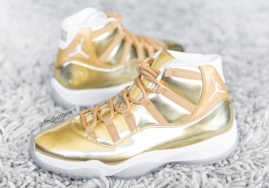 gold jordans shoes