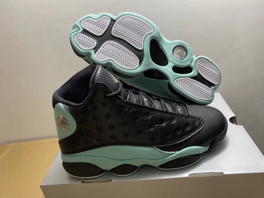 Air Jordan 13 Island Green Black Metallic Silver 414571-030 Release Date