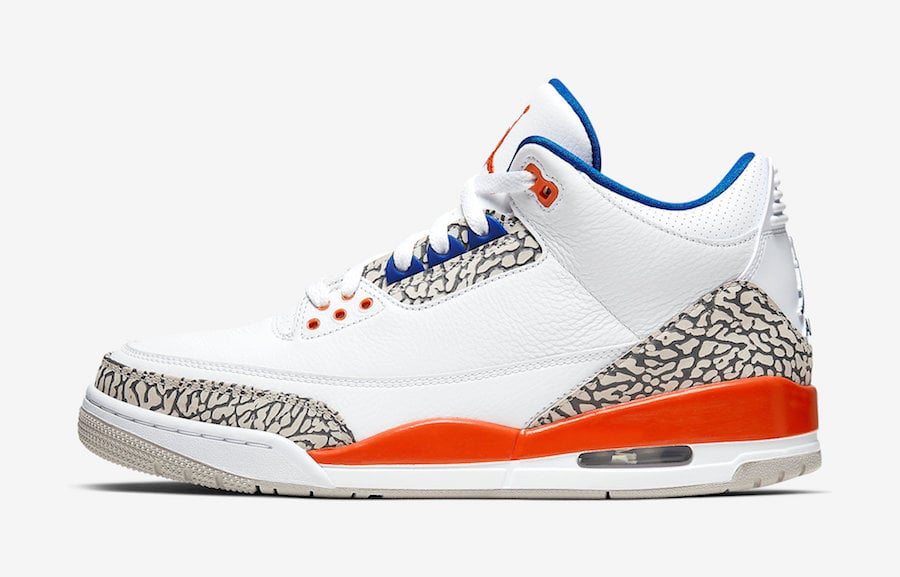 Air Jordan 3 Knicks 136064-148 Official Release Date