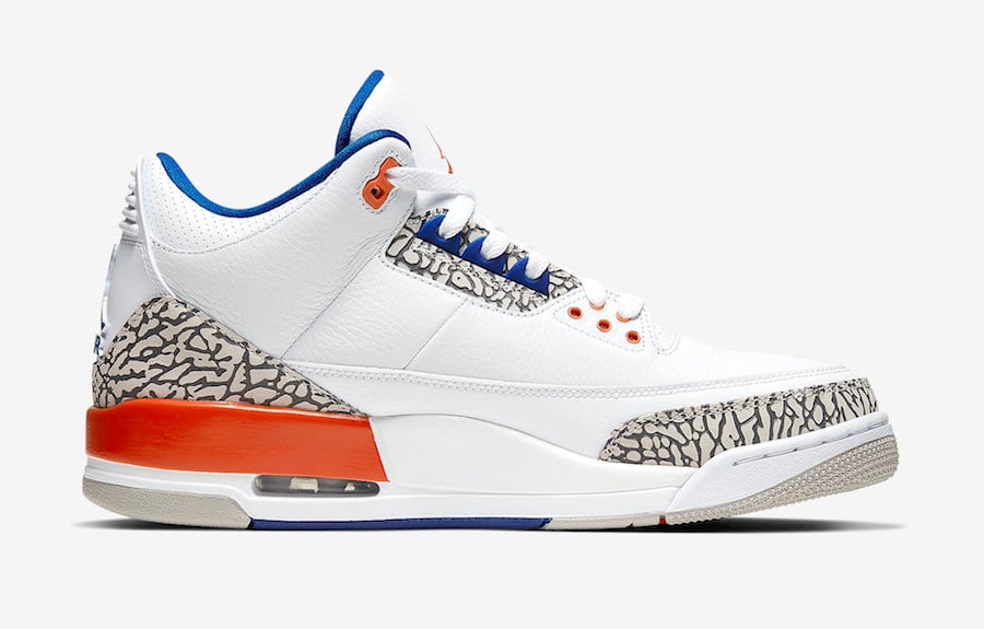 Air Jordan 3 Knicks 136064-148 Official Release Date