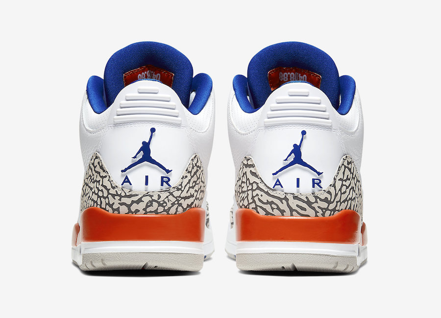Air Jordan 3 Knicks 136064-148 Official Release Date