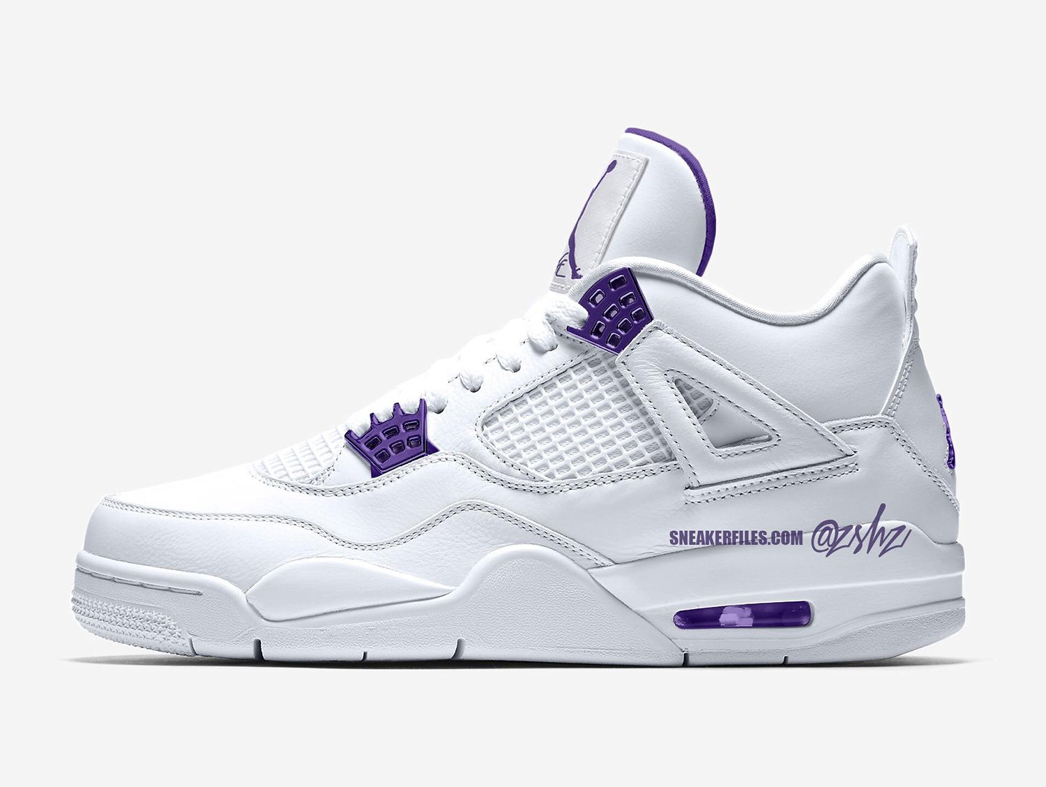 air jordan 4 court purple and white