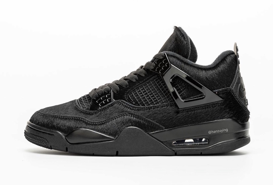 Air Jordan 4 Pony Hair Black Cat Bovine Fur CK2925-001 Release Date