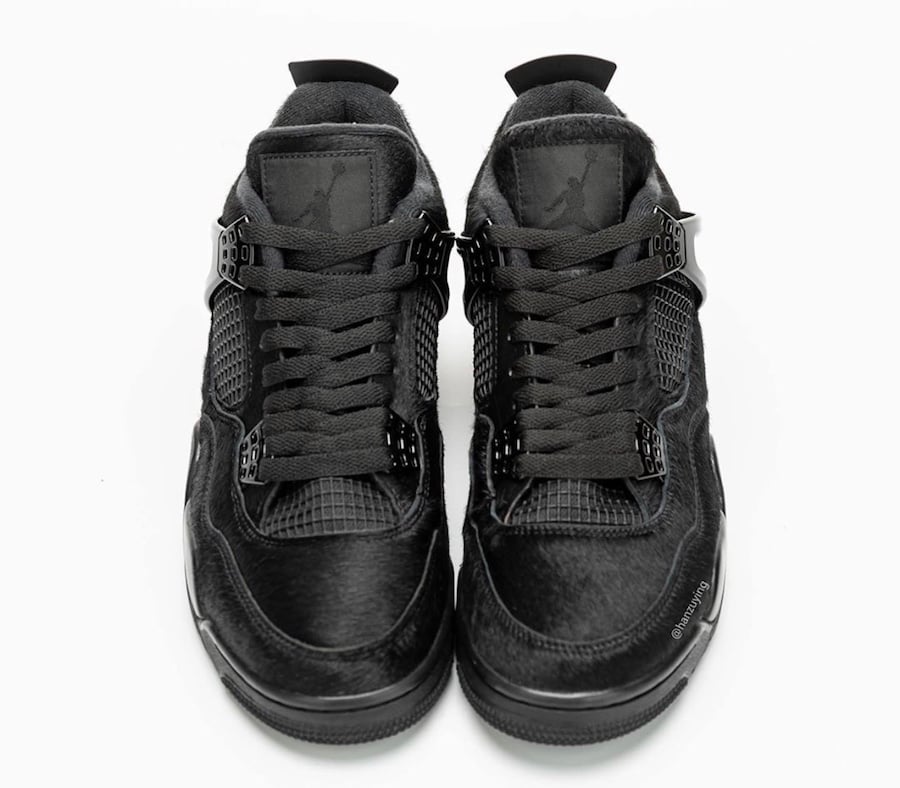 Air Jordan 4 Pony Hair Black Cat Bovine Fur CK2925-001 Release Date