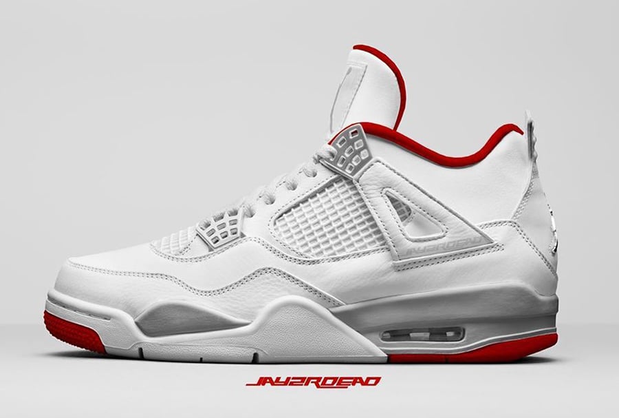 Air Jordan 4 White University Red Metallic Silver CT8527-112 Release Date Info Air Jordan 4 White University Red Metallic Silver CT8527-112 Release Date Info