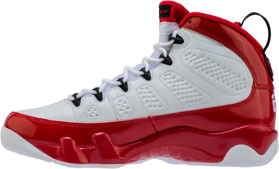 white & red 9s