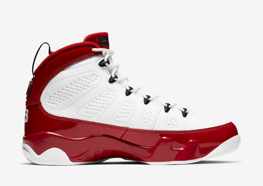 red and white jordan 9 2019