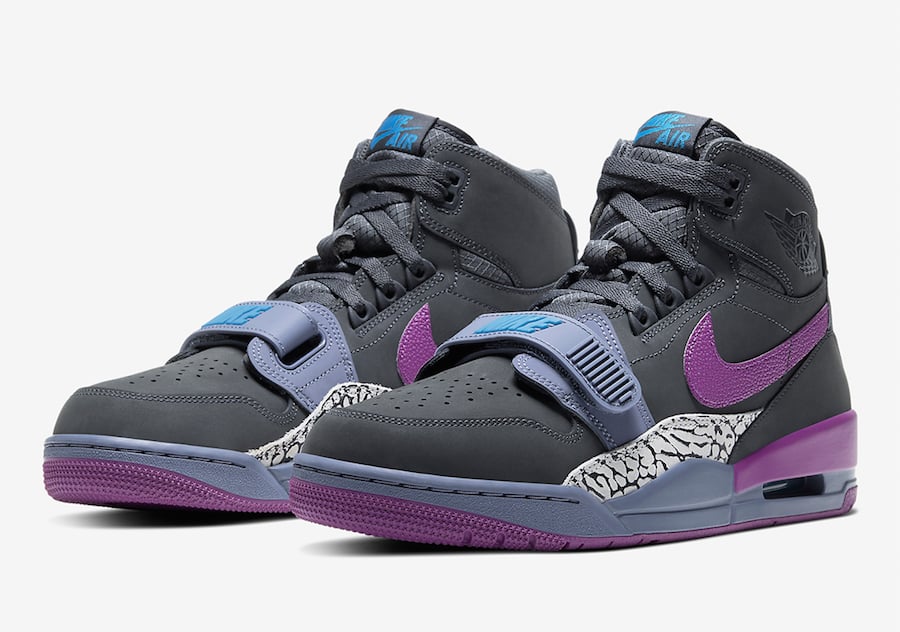 Jordan Legacy 312 with Grey Suede and Purple Details