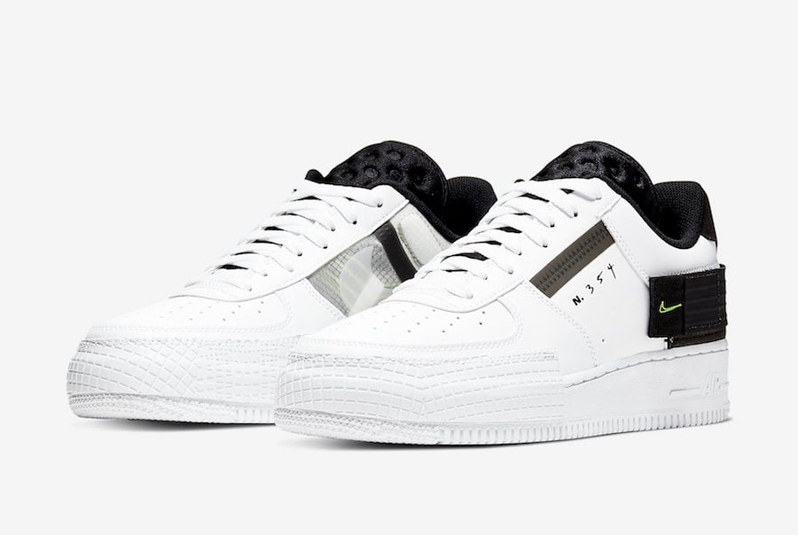 Tips result spring Nike Air Force 1 Type White Black Volt AT7859-101 Release Date Info |  SneakerFiles