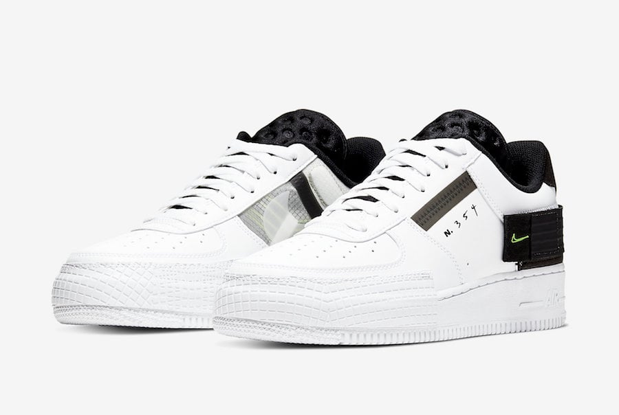 Nike Air Force 1 Type White Black Volt AT7859-101 Release Date Info Nike Air Force 1 Type White Black Volt AT7859-101 Release Date Info