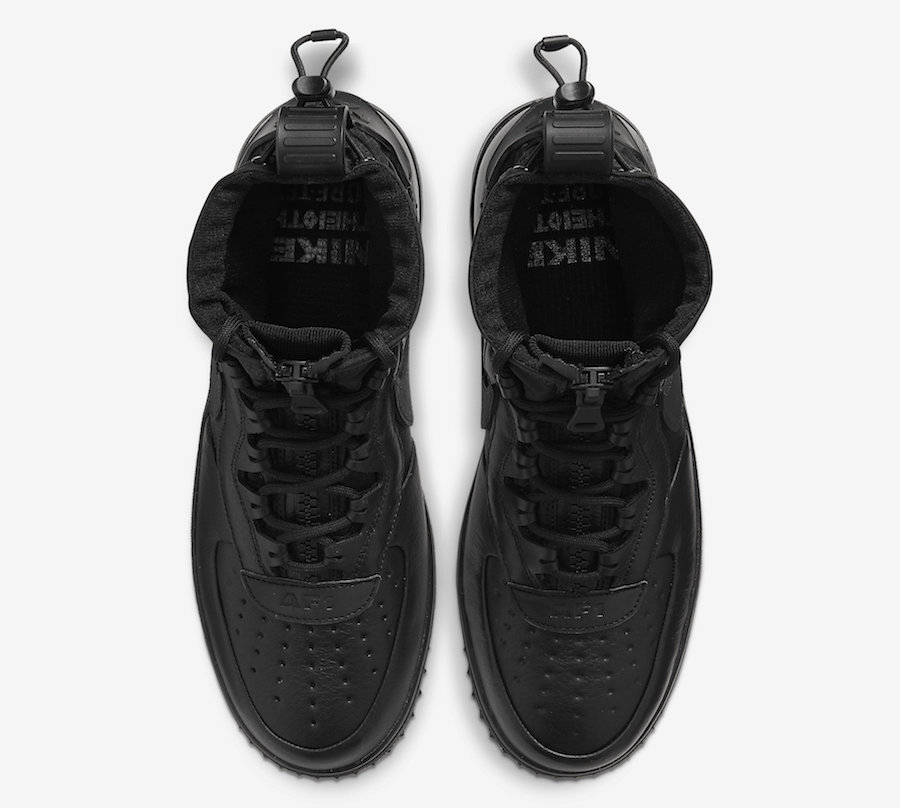 Nike Air Force 1 WTR Gore-Tex Triple Black CQ7211-003 Release Date