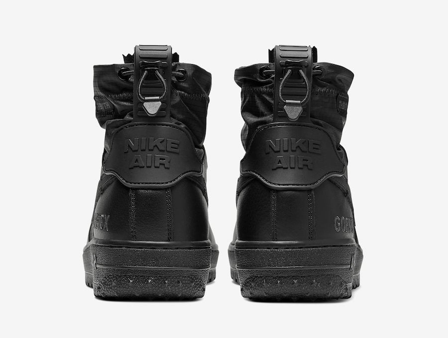 Nike Air Force 1 WTR Gore-Tex Triple Black CQ7211-003 Release Date