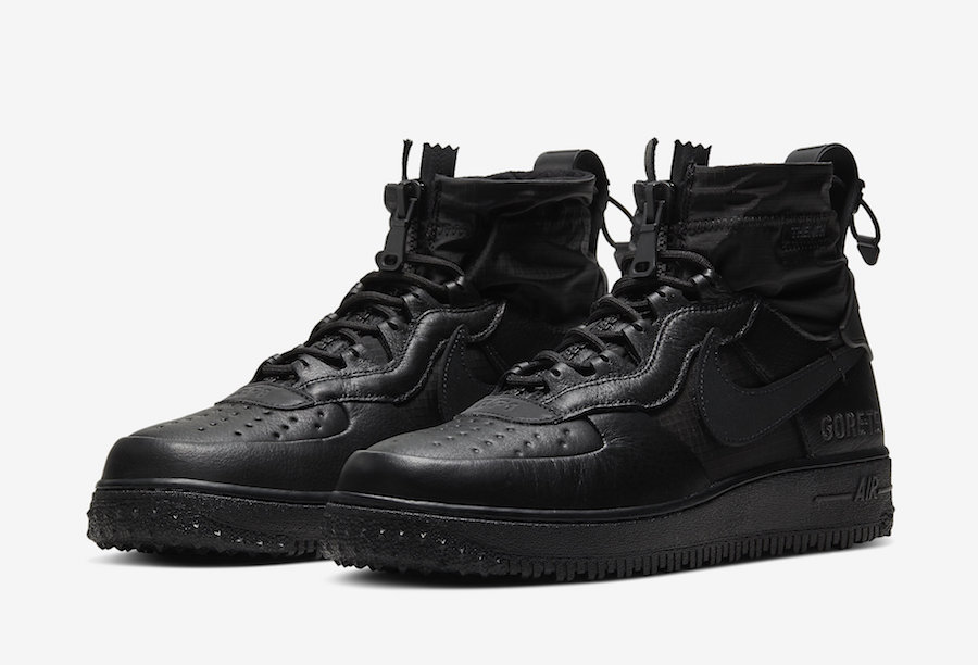 Nike Air Force 1 WTR Gore-Tex Triple Black CQ7211-003 Release Date Nike Air Force 1 WTR Gore-Tex Triple Black CQ7211-003 Release Date