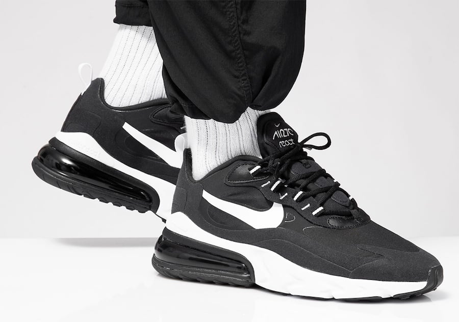 nike white and black air max 270 sneakers