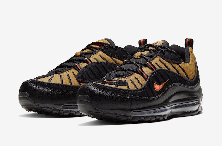 air max 98 multicolor black