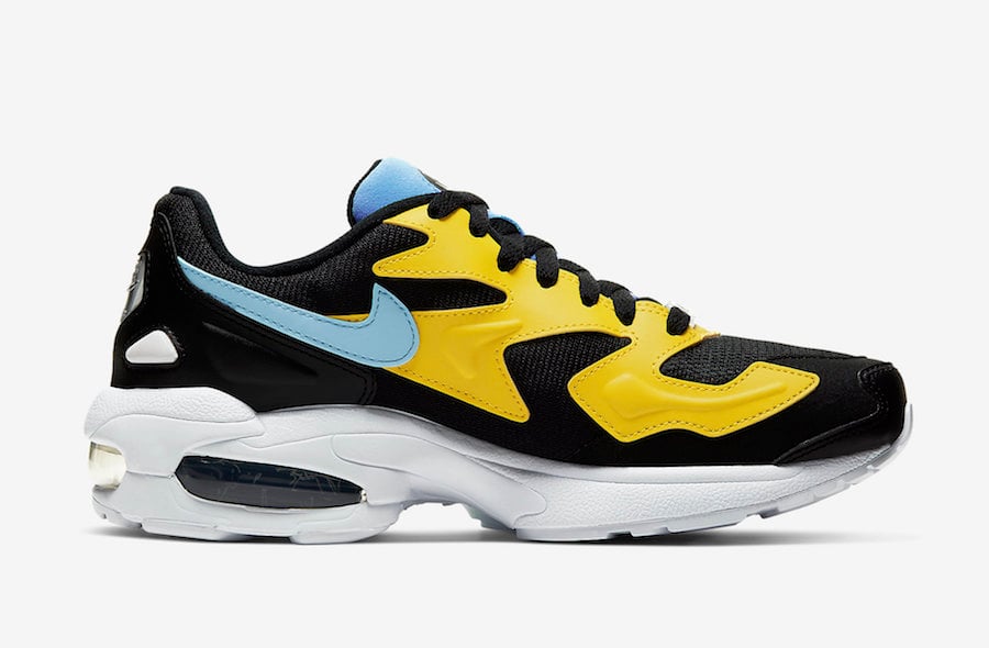 Nike Air Max2 Light Black Yellow Blue CJ7980-700 Release Date Info