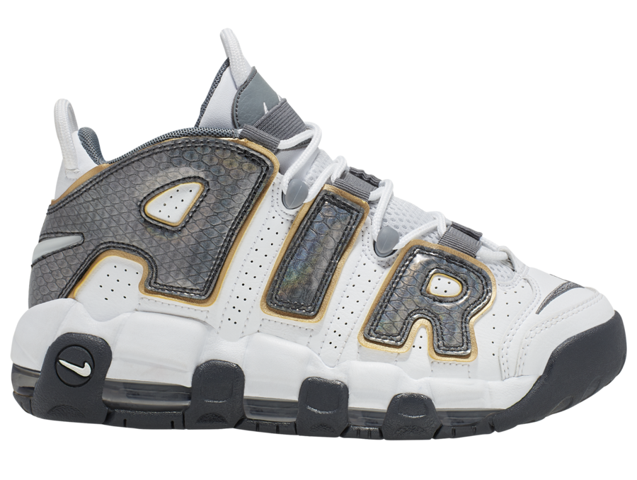 Nike Air More Uptempo GS Anthracite Snakeskin CQ4583-100 Release Date Info