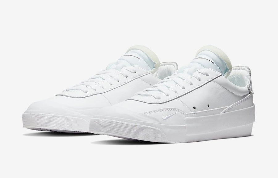 nike drop type triple white