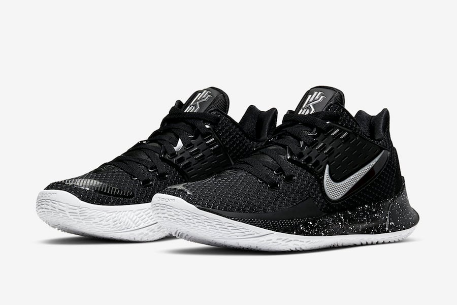 kyrie low 2 black metallic silver