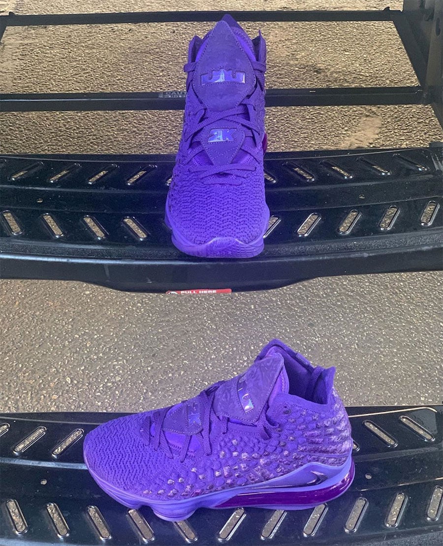 lebron 17 all purple