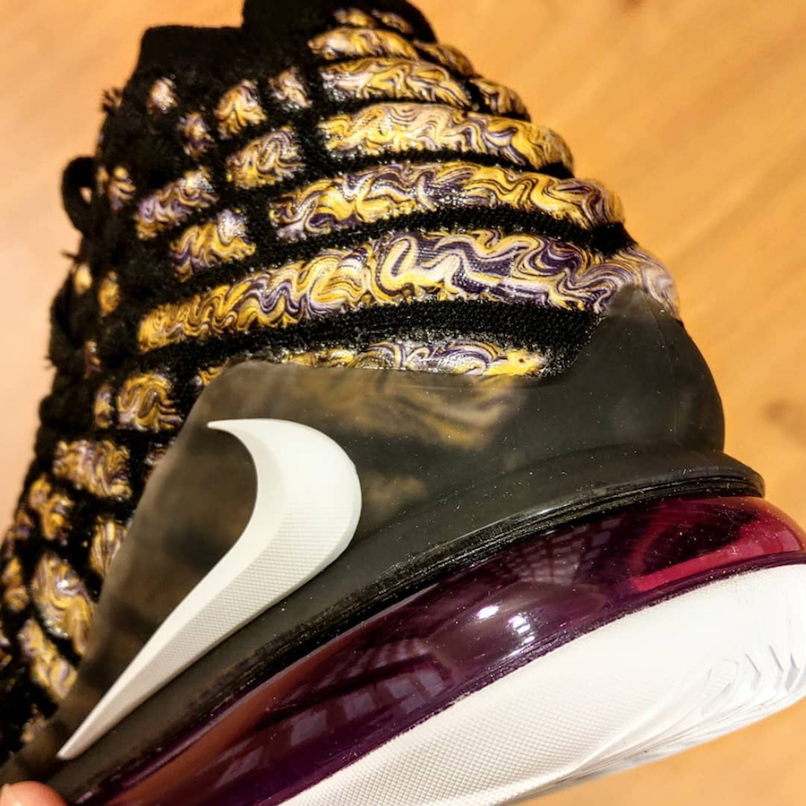 nike lebron 17 purple gold