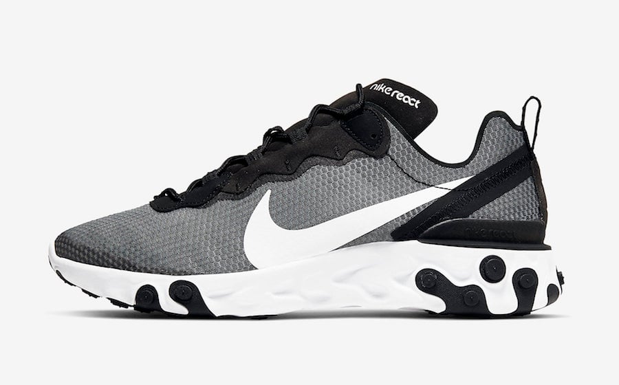 Nike React Element 55 Black White CI3831-002 Release Date Info