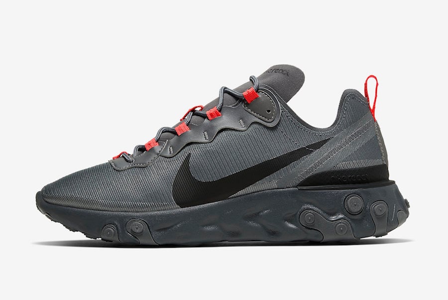 Nike React Element 55 Dark Grey CQ4809-001 Release Date Info