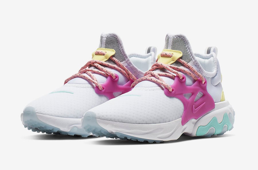 Nike React Presto WMNS Green Coral Violet CD9015-101 Release Date Info