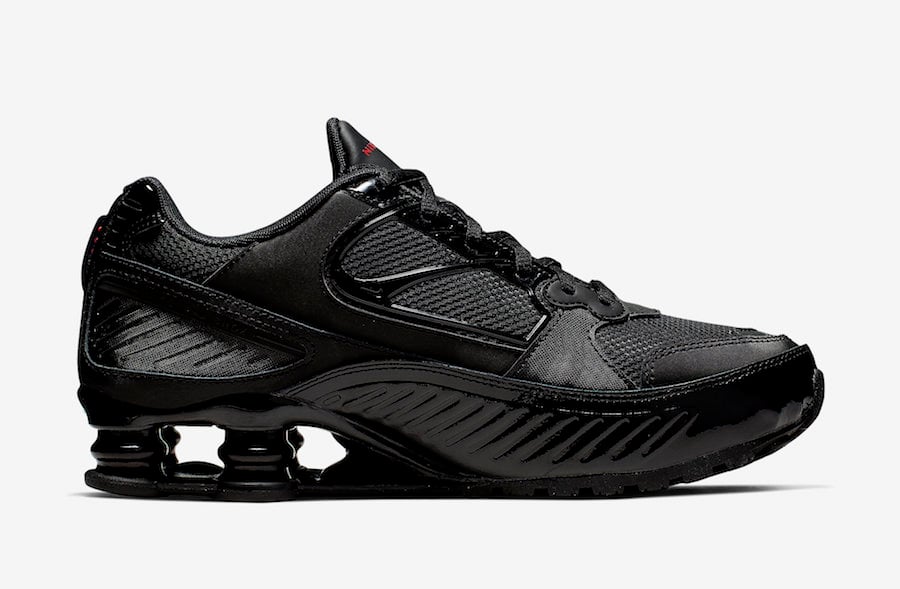 Nike Shox Enigma Black Gym Red BQ9001-001 Release Date Info