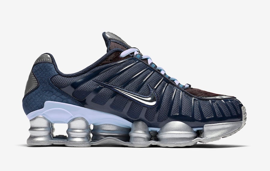 nike shox navy