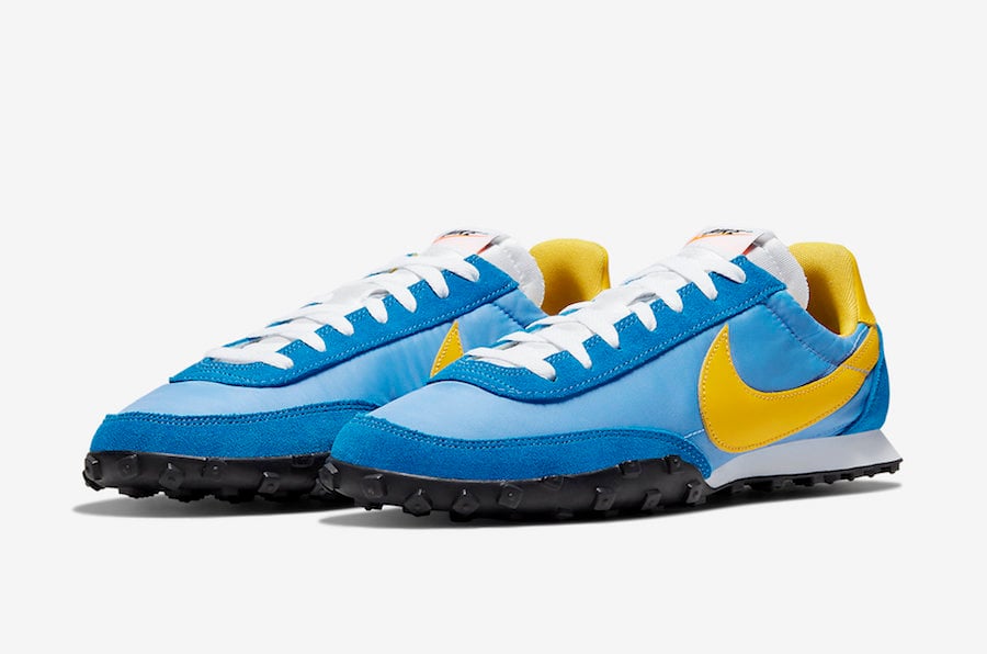 Nike Waffle Racer Available in University Blue and Amarillo