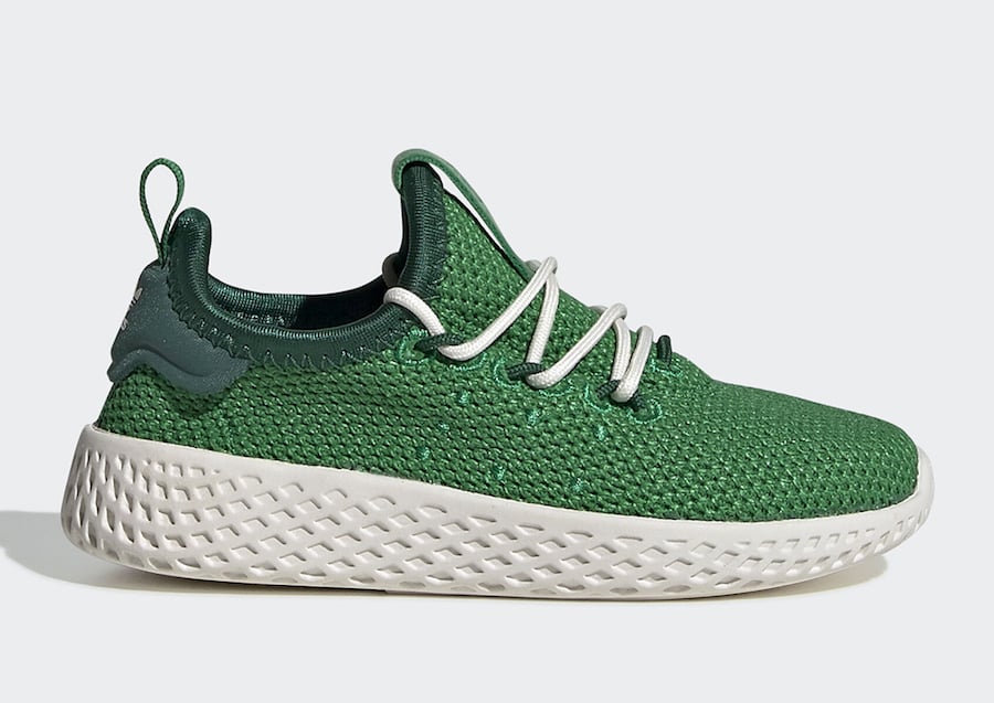 Pharrell adidas Tennis Hu Green FV0055 Release Date Info