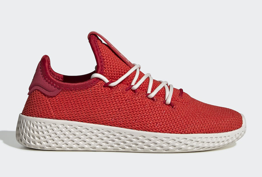 Pharrell adidas Tennis Hu Red FV0054 Release Date Info