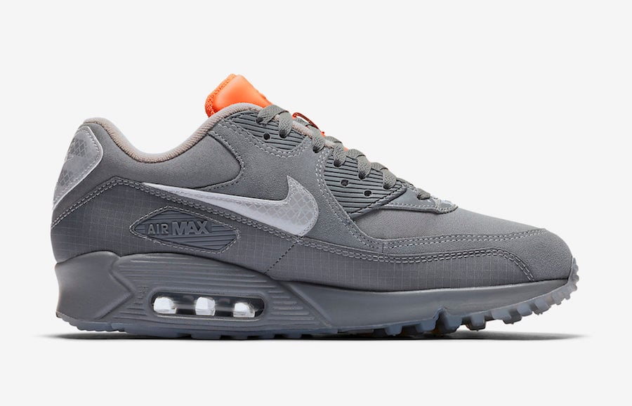 The Basement Nike Air Max 90 Grey Orange CI9111-003 Release Date