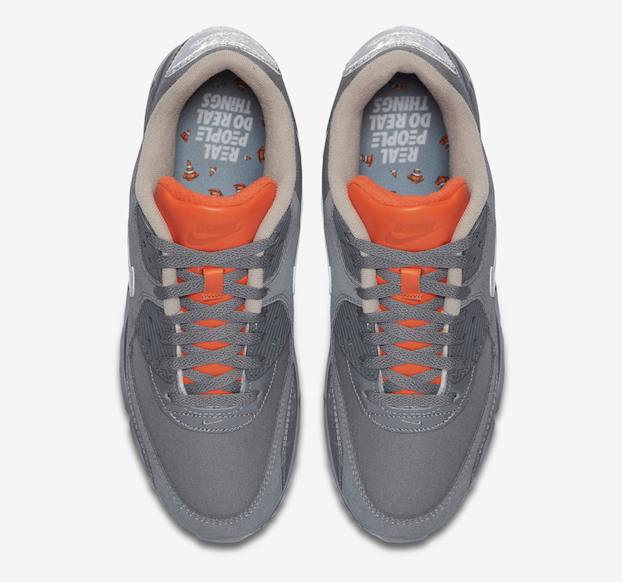 The Basement Nike Air Max 90 Grey Orange CI9111-003 Release Date