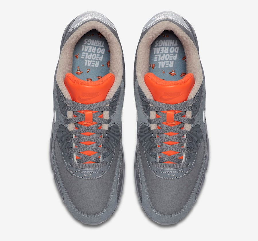 The Basement Nike Air Max 90 Grey Orange CI9111-003 Release Date