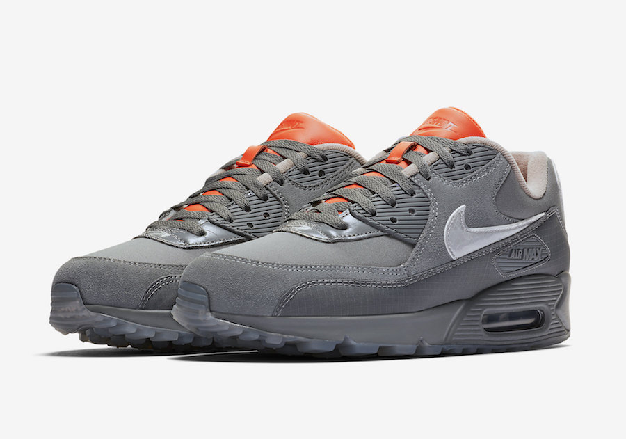 The Basement Nike Air Max 90 Grey Orange CI9111-003 Release Date