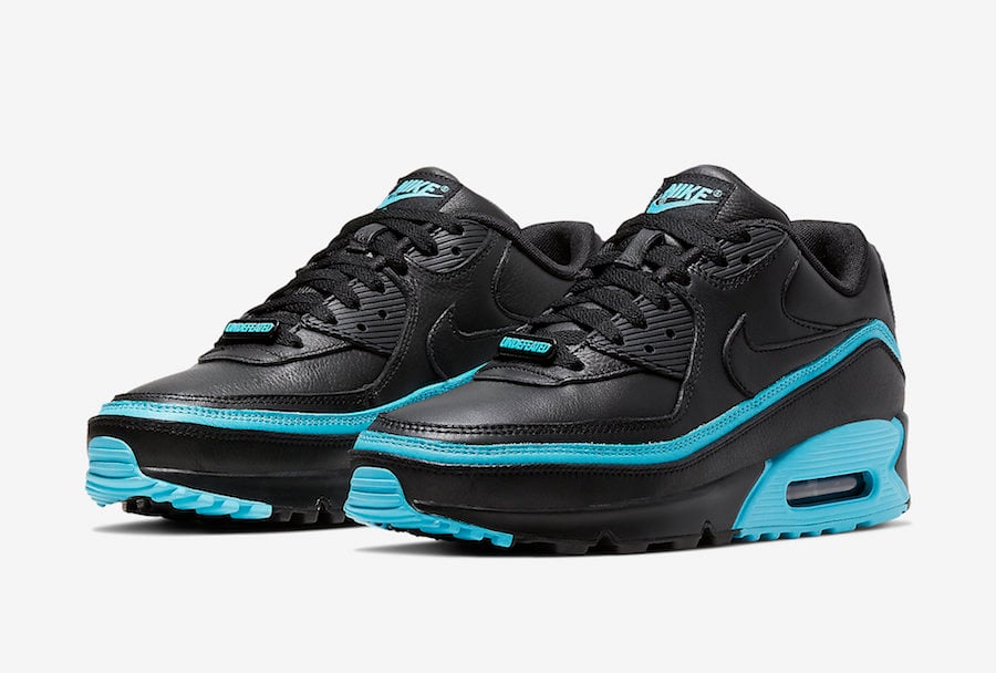nike air max 90 undefeated black blue fury