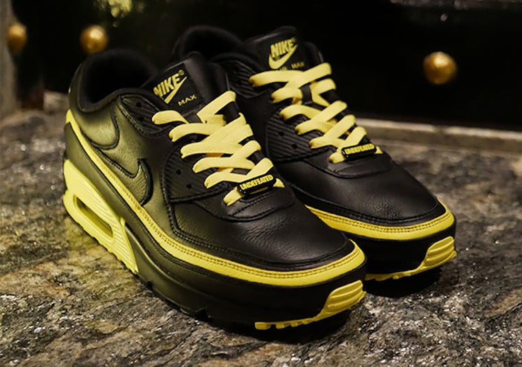 Undefeated Nike Air Max 90 Black Optic Yellow CJ7197-001 Release Date