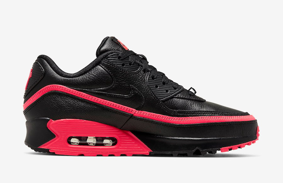 Undefeated Nike Air Max 90 Black Solar Red CJ7197-003 Release Date Info