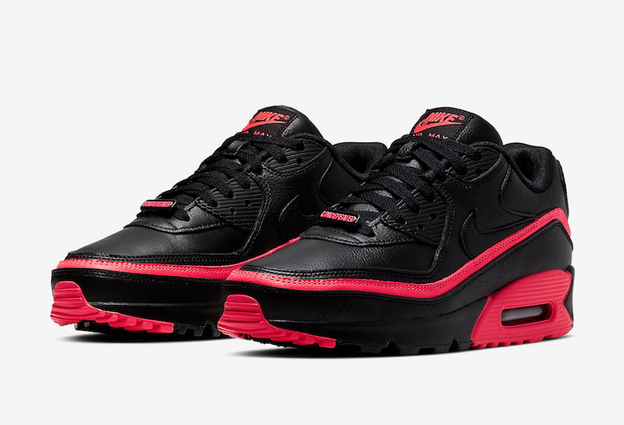 Undefeated Nike Air Max 90 Black Solar Red CJ7197-003 Release Date Info