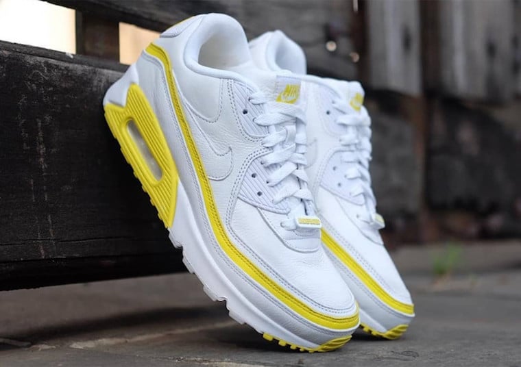 Undefeated Nike Air Max 90 White Optic Yellow CJ7197-101 Release Date Info