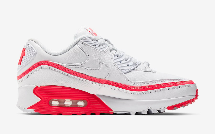 Undefeated Nike Air Max 90 White Solar Red CJ7197-103 Release Date Info