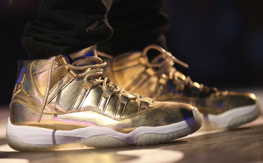 Usher Air Jordan 11 Gold Sample