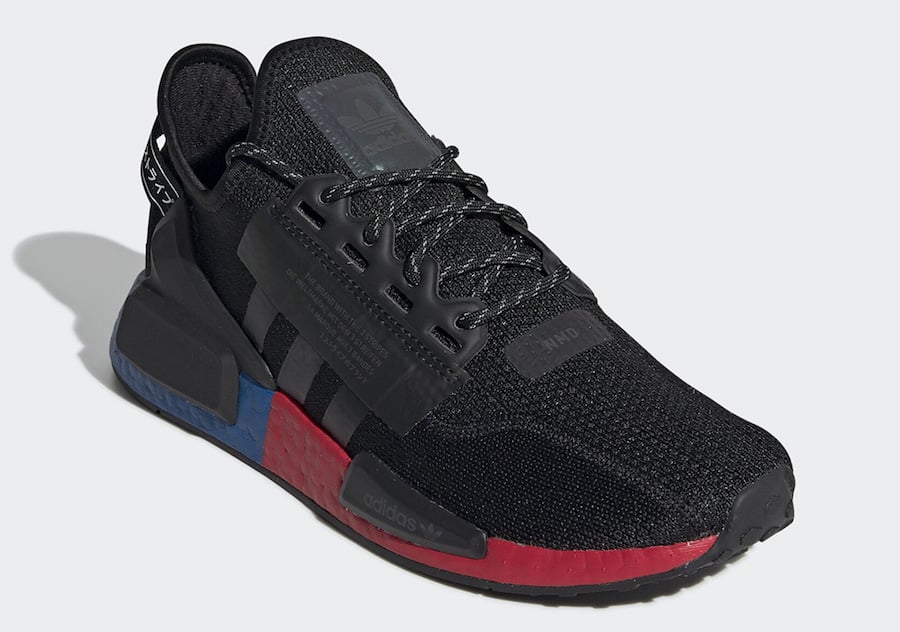 adidas NMD V2 Black Blue Red FV9023 Release Date Info